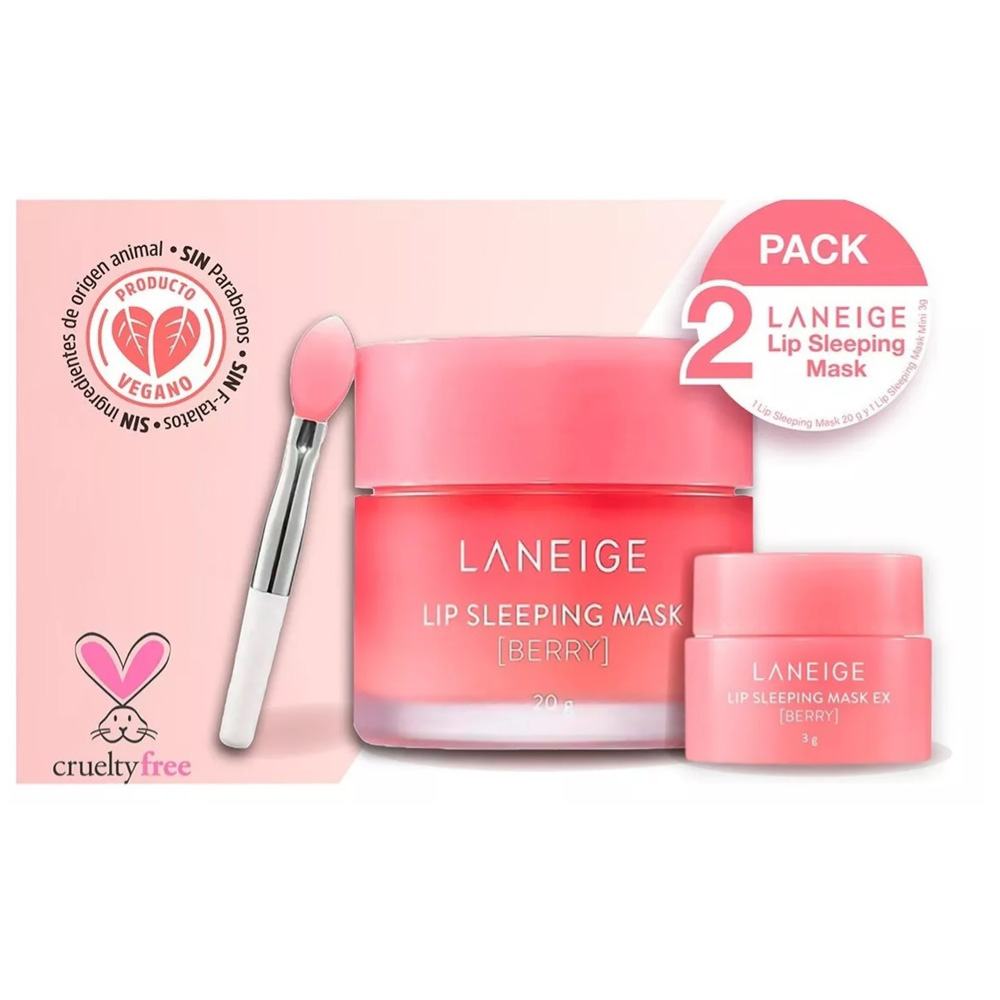 Mascarilla Para Labios Laneige.  Nutre, Regenera, hidratación profunda