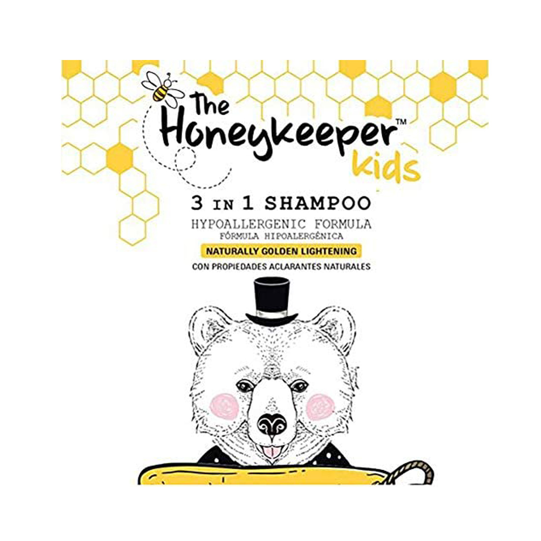 The Honeykeeper Kids Shampoo Manzanilla Y Miel Para Cabello Y Cuerpo Niños 3 piezas