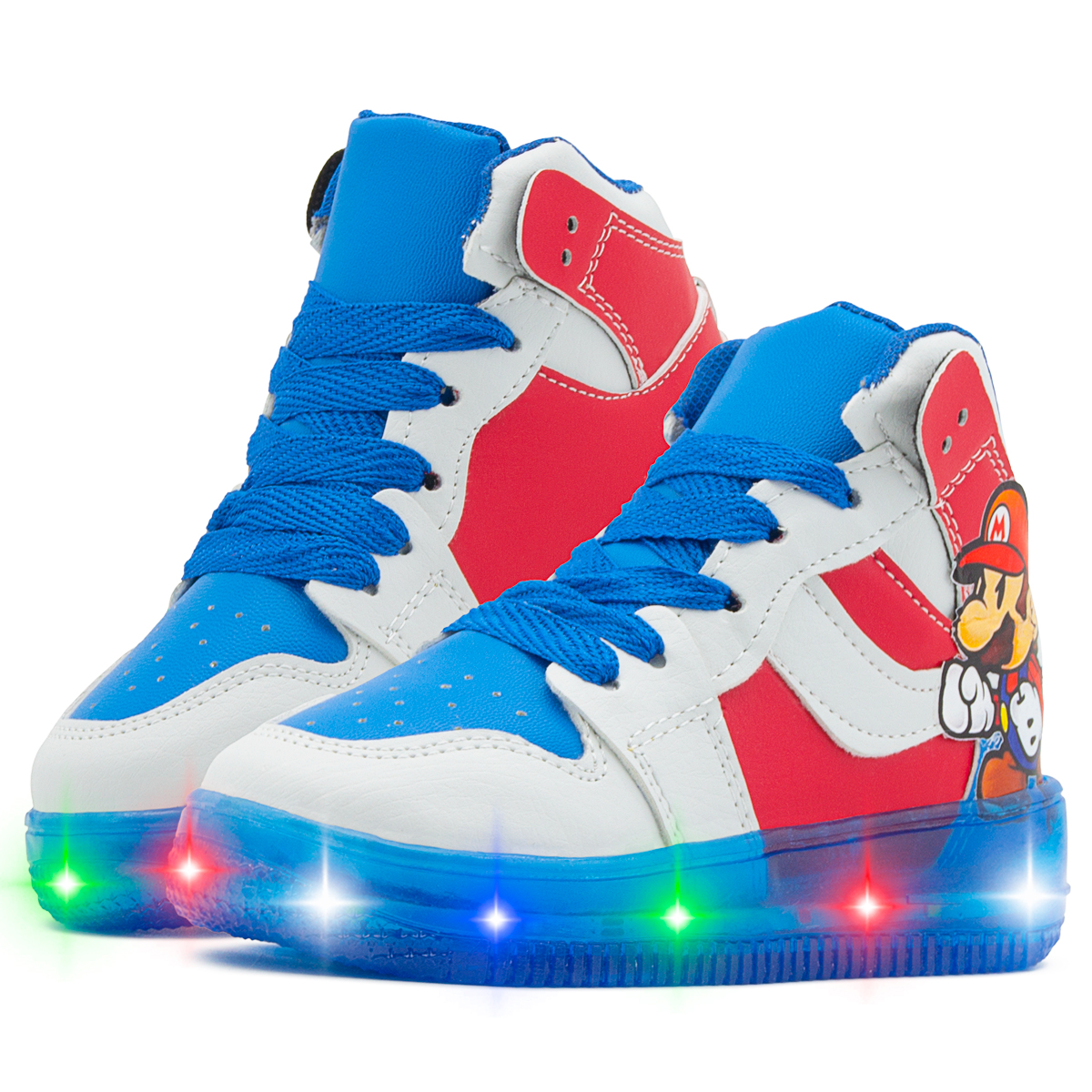 Tenis Con Luces Mario Bros Retro Gamer Yoshi Videojuegos