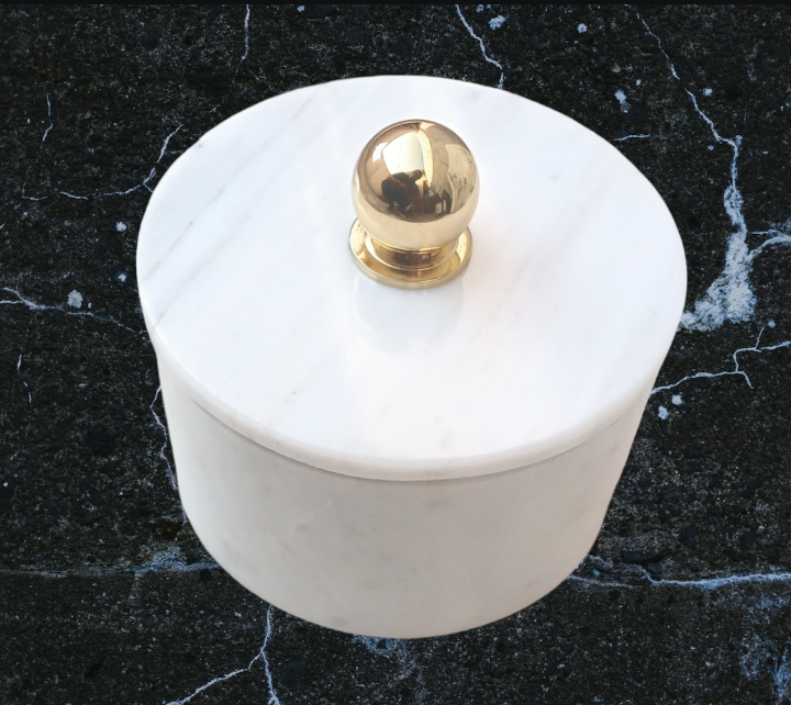 Joyero Alhajero de Mármol Blanco