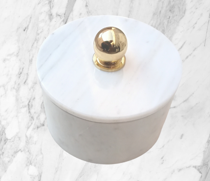 Joyero Alhajero de Mármol Blanco