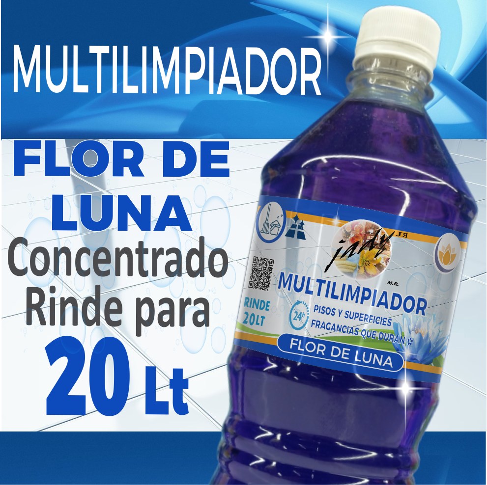 Limpia pisos liquido multiusos Concentrado para 20 litros Flor de luna Plim06