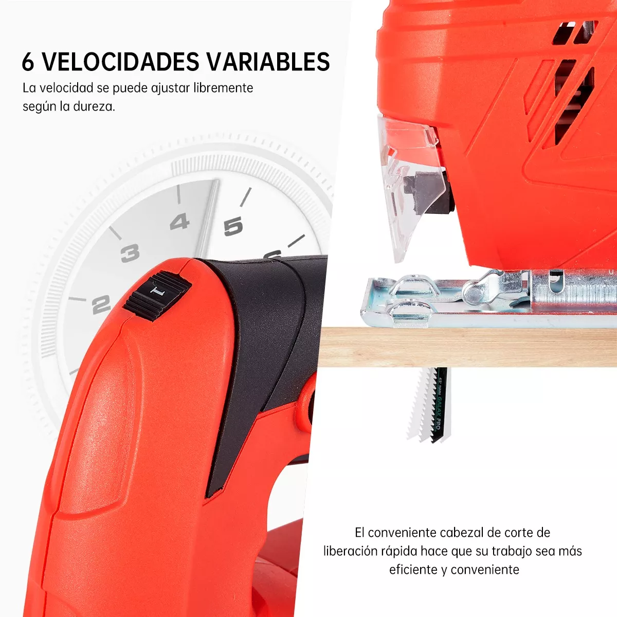 Sierra Caladora Herramienta Electrica Corte 10p Estuche