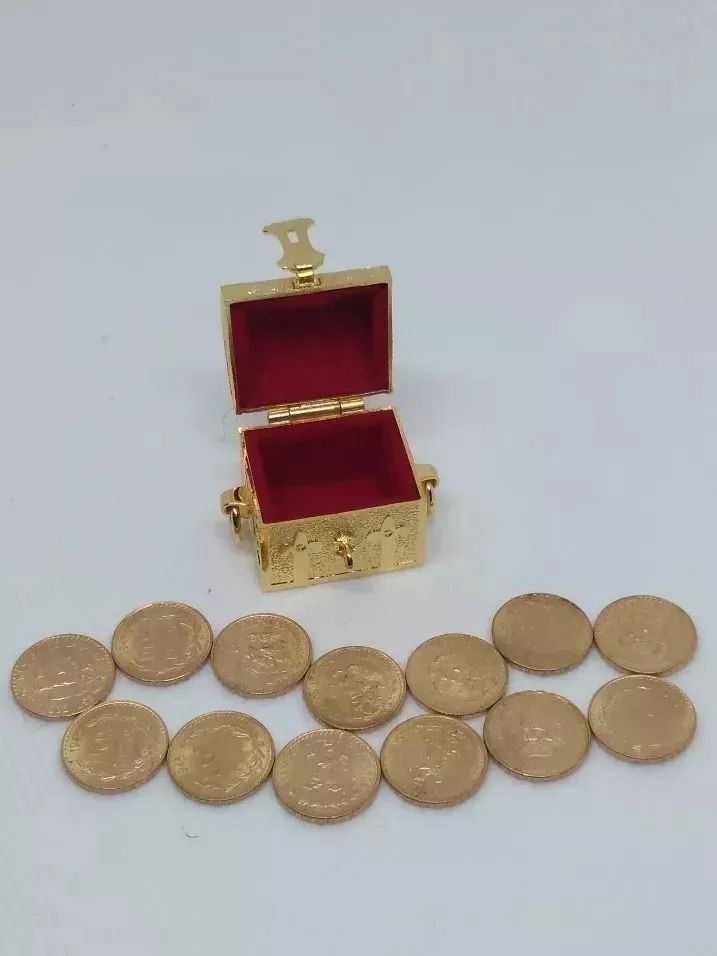 13 Monedas Arras Cofre $2 Oro Año 1945 Valor Historico