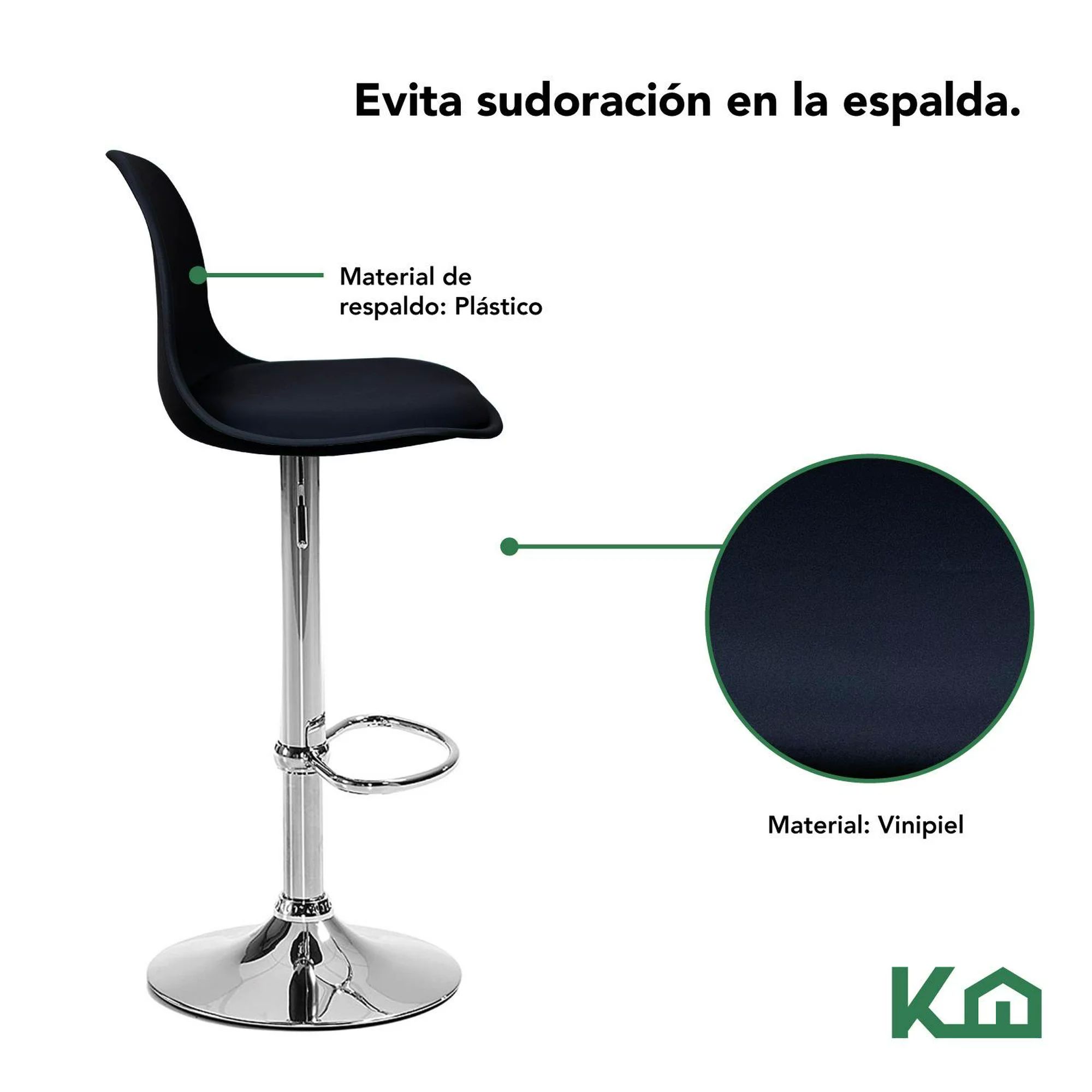 Silla Banco Giratorio Barra