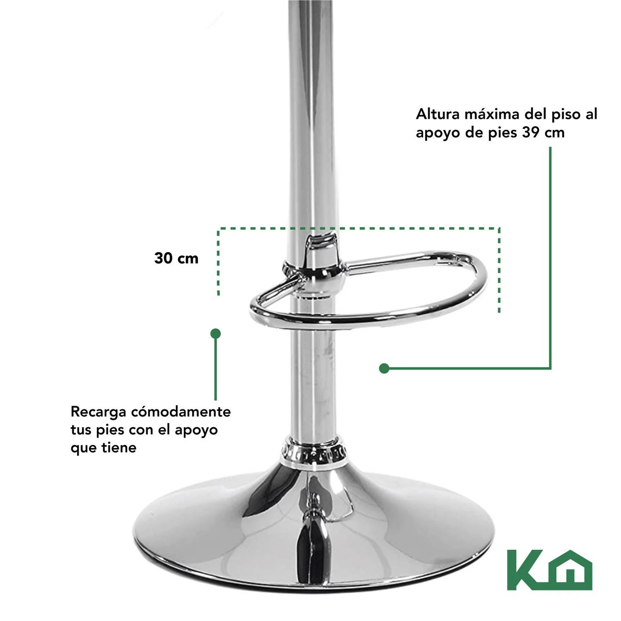 Silla Banco Giratorio Barra