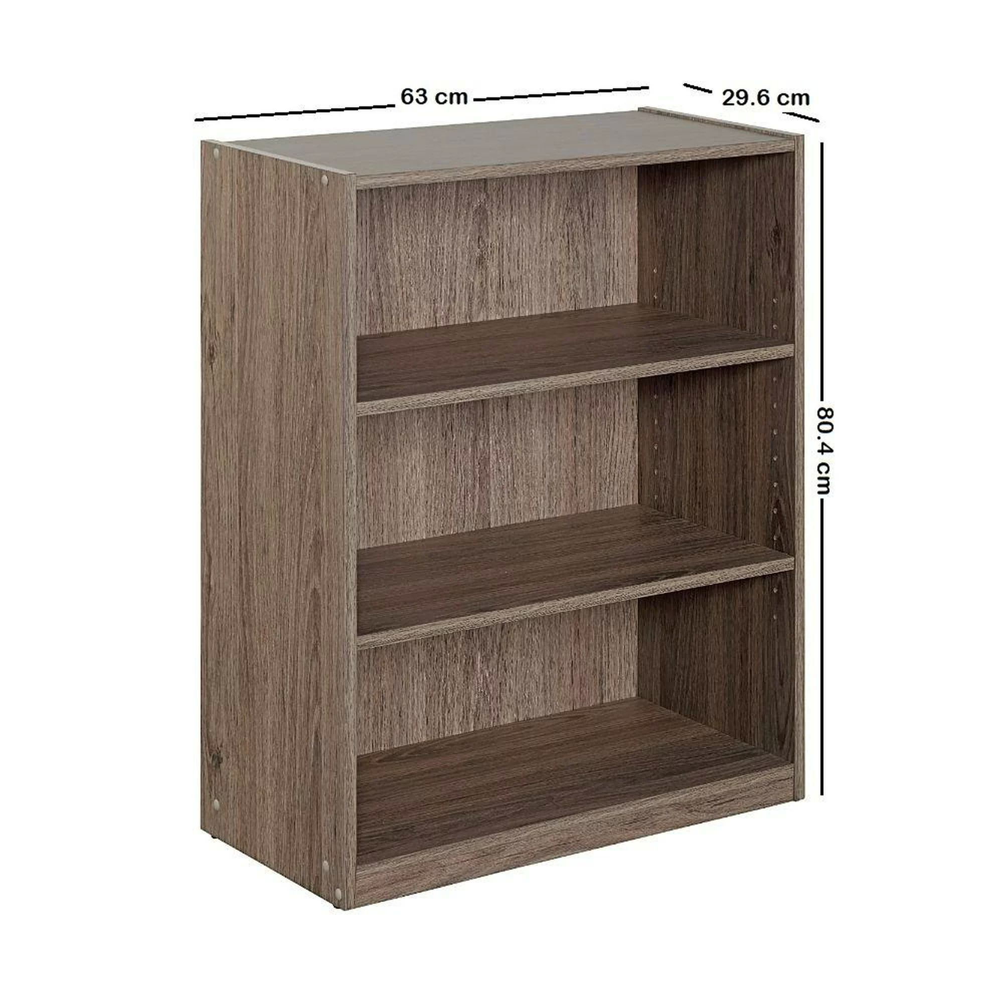 Librero 3 repisas cafe.