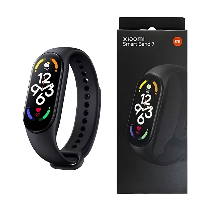Xiaomi Mi Smart Band 7 1.62" caja negra, malla  negra