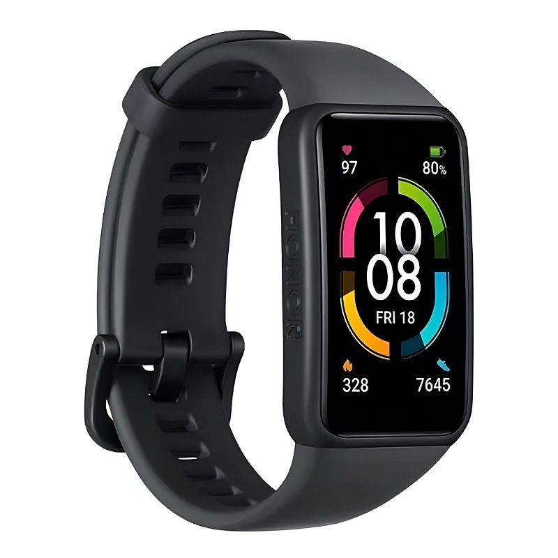 Smartwatch Honor Band 6 1.47" caja black, malla  meteorite black ARG-B39