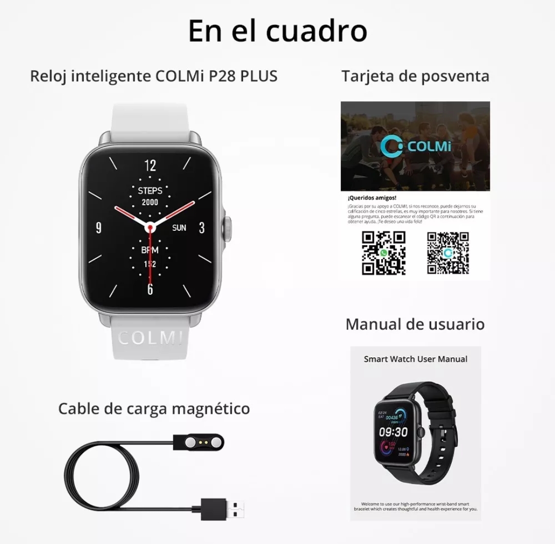 Colmi P28 plus Smartwatch Reloj Inteligente Bluetooth Llamada