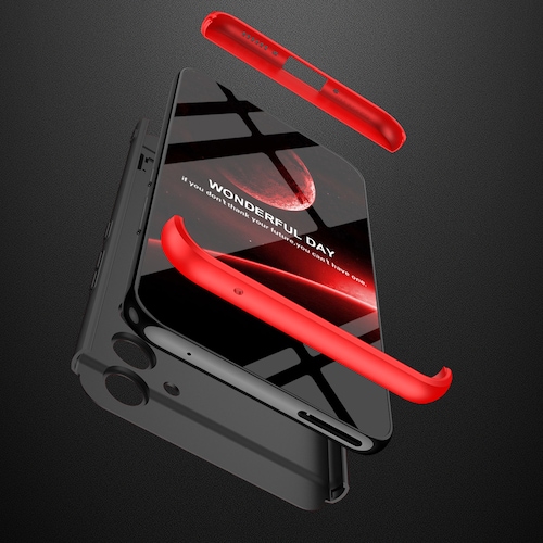 Protector fino para Samsung Galaxy A54 Negro con ROJO