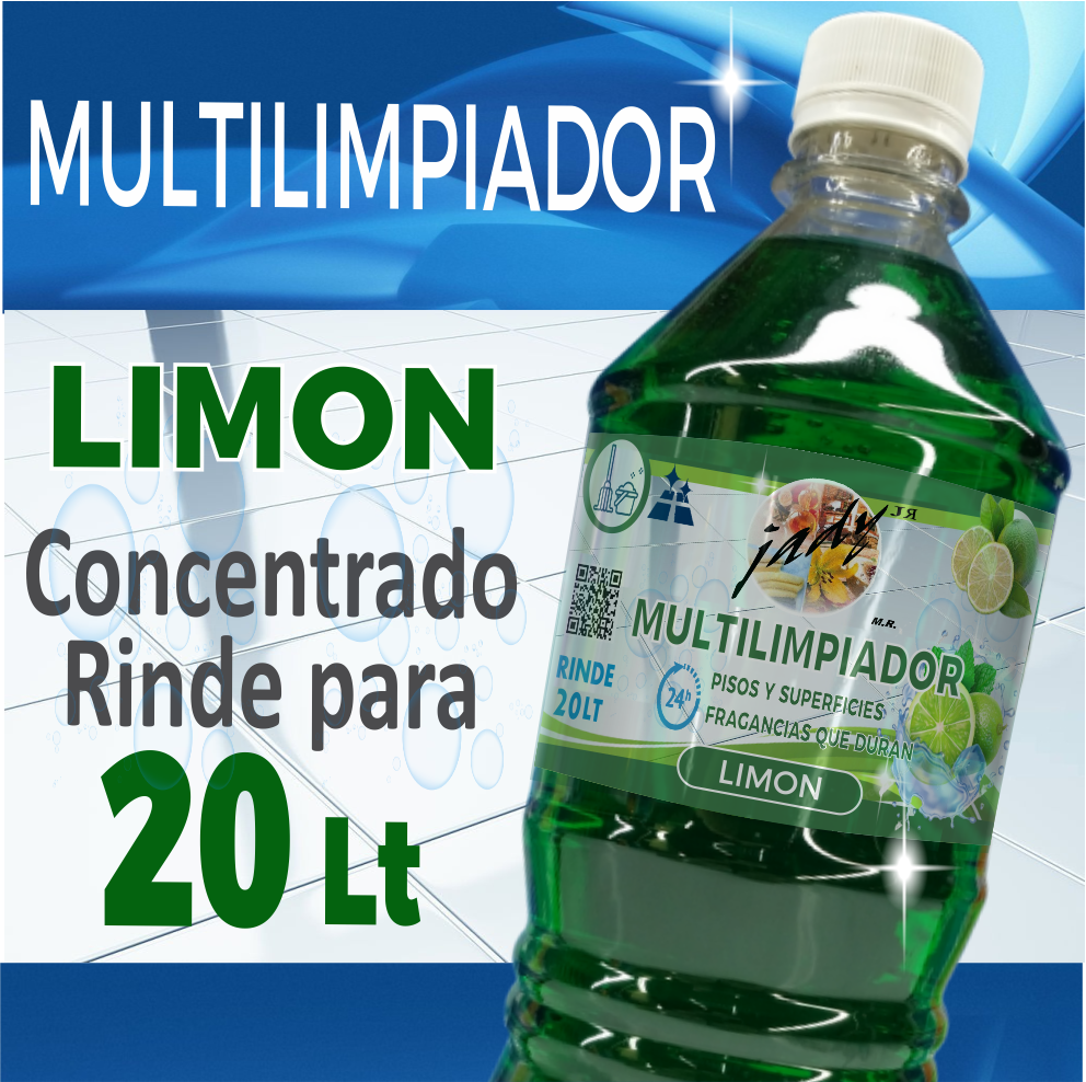 Limpia pisos liquido multiusos Concentrado para 20 litros Limon Plim06