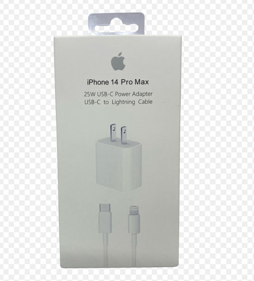 Cargador Completo Para Apple Tipo C 25W Caja iPhone 5-14 iPad 4-13