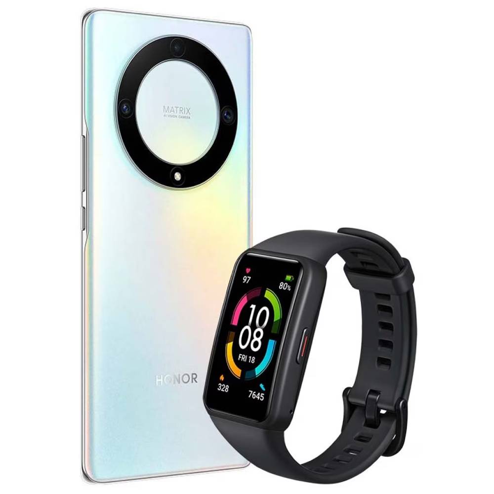 HONOR Magic 5 Lite 6/128GB Plata Telcel+ Honor Band 6