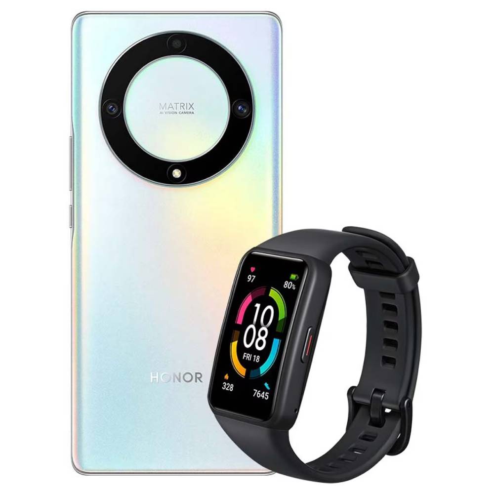 HONOR Magic 5 Lite 6/128GB Plata Telcel+ Honor Band 6