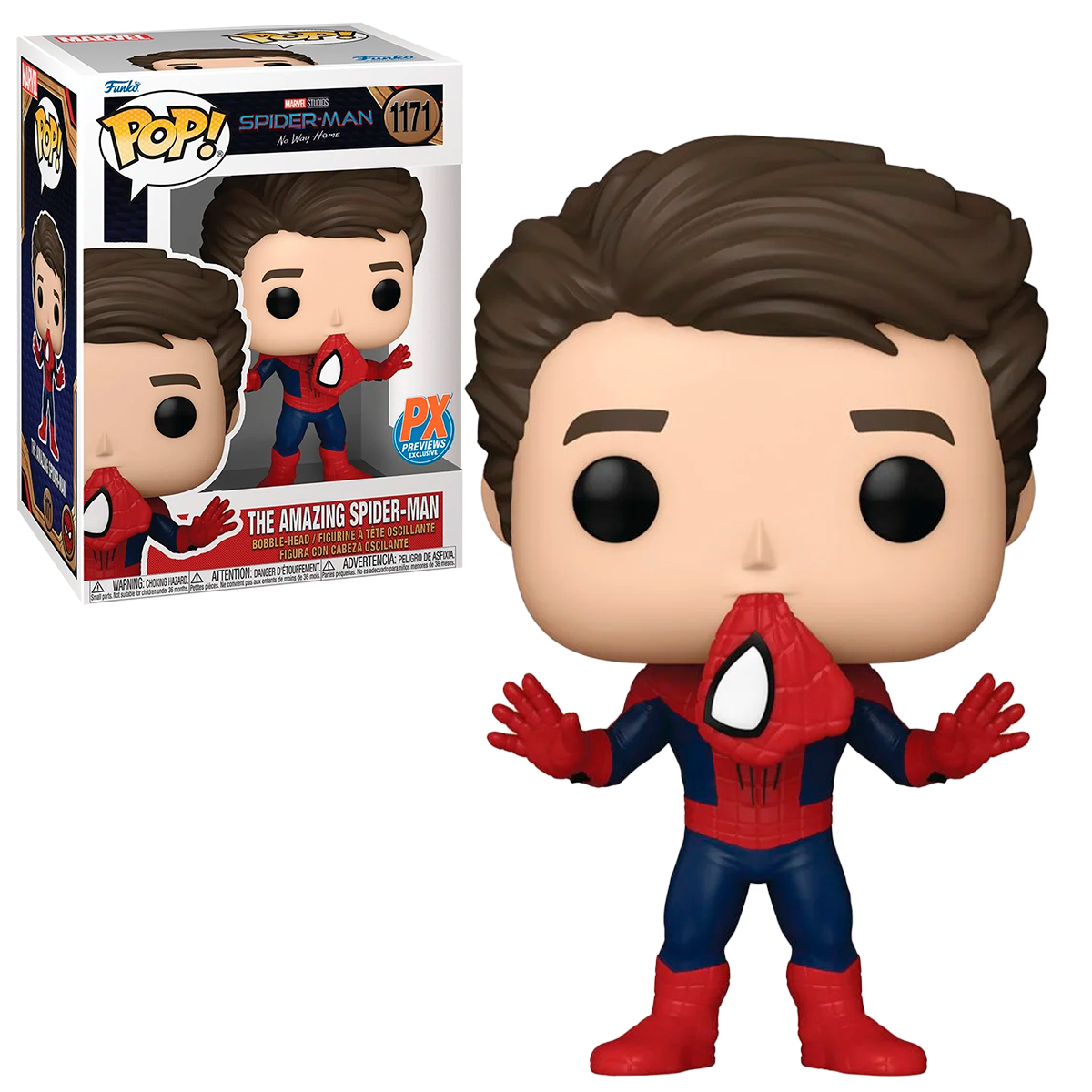 Funko Pop Spider Man Andrew Garfield Sin Mascara #1171 No Way Home Marvel