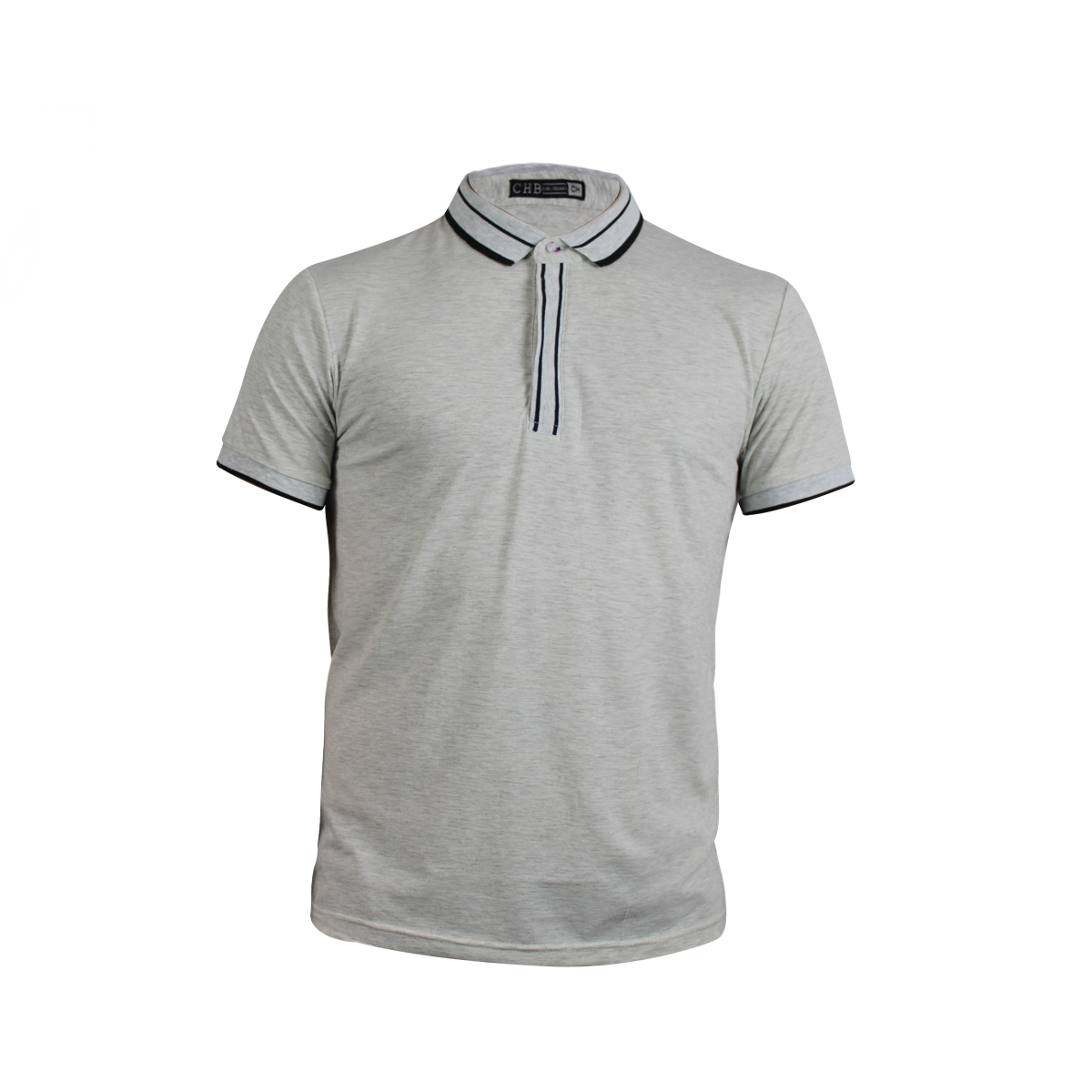 Playera Tipo Polo Para Hombre Calidad Slim Moda Casual Chili Beans Color Gris 