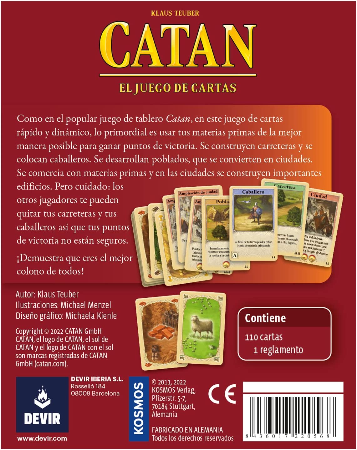 Devir Juego De Mesa Catan El Juego De Cartas - Game Center