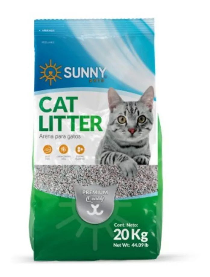 Arena Gatos Importada Aroma Lavanda 20kg Aglutinante Sunny