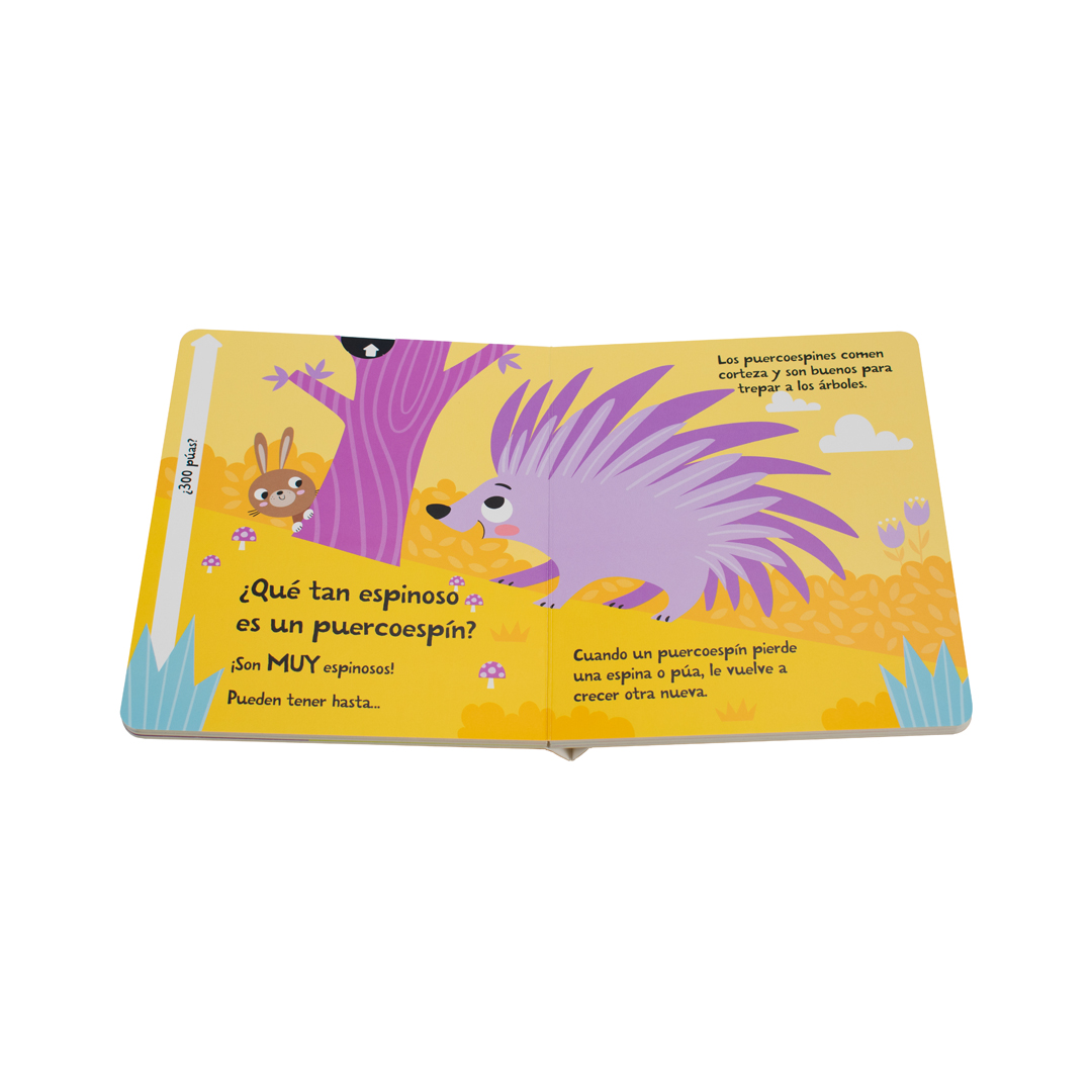 Libro infantil con ventanas deslizables: ¿Qué tan grande es un oso?