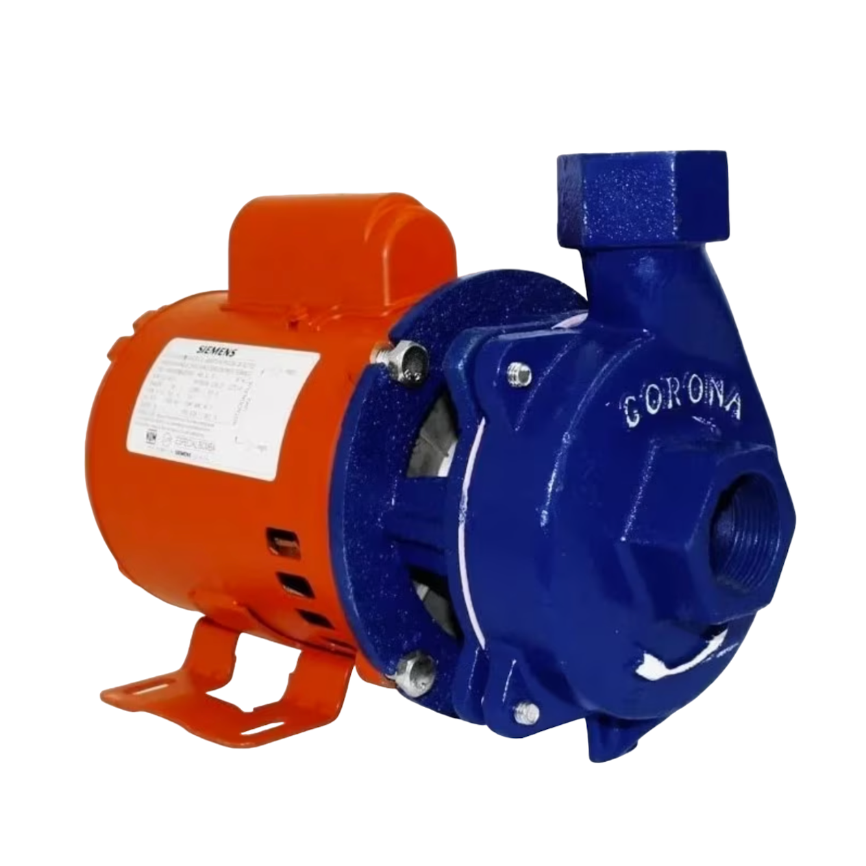 Bomba monofásica Siemens BCM115 1hp color naranja/azul