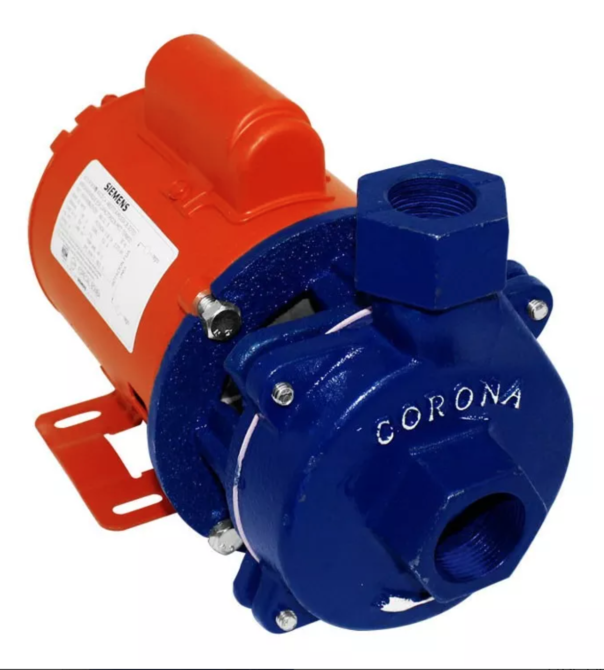 Bomba monofásica Siemens BCM115 1hp color naranja/azul