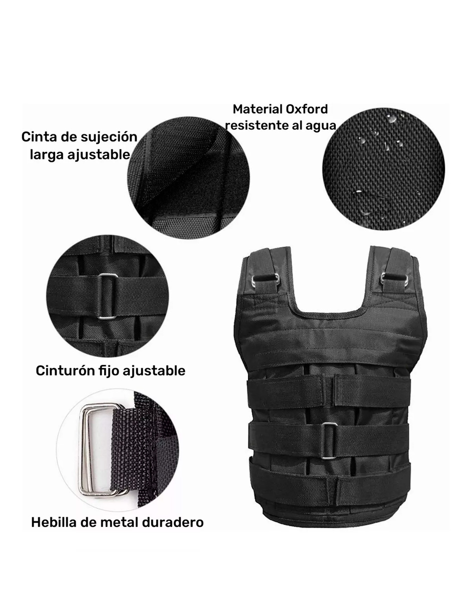 Chaleco Lastrado De Peso Ajustable Petukita Box Ejercicio Fitness 50kg