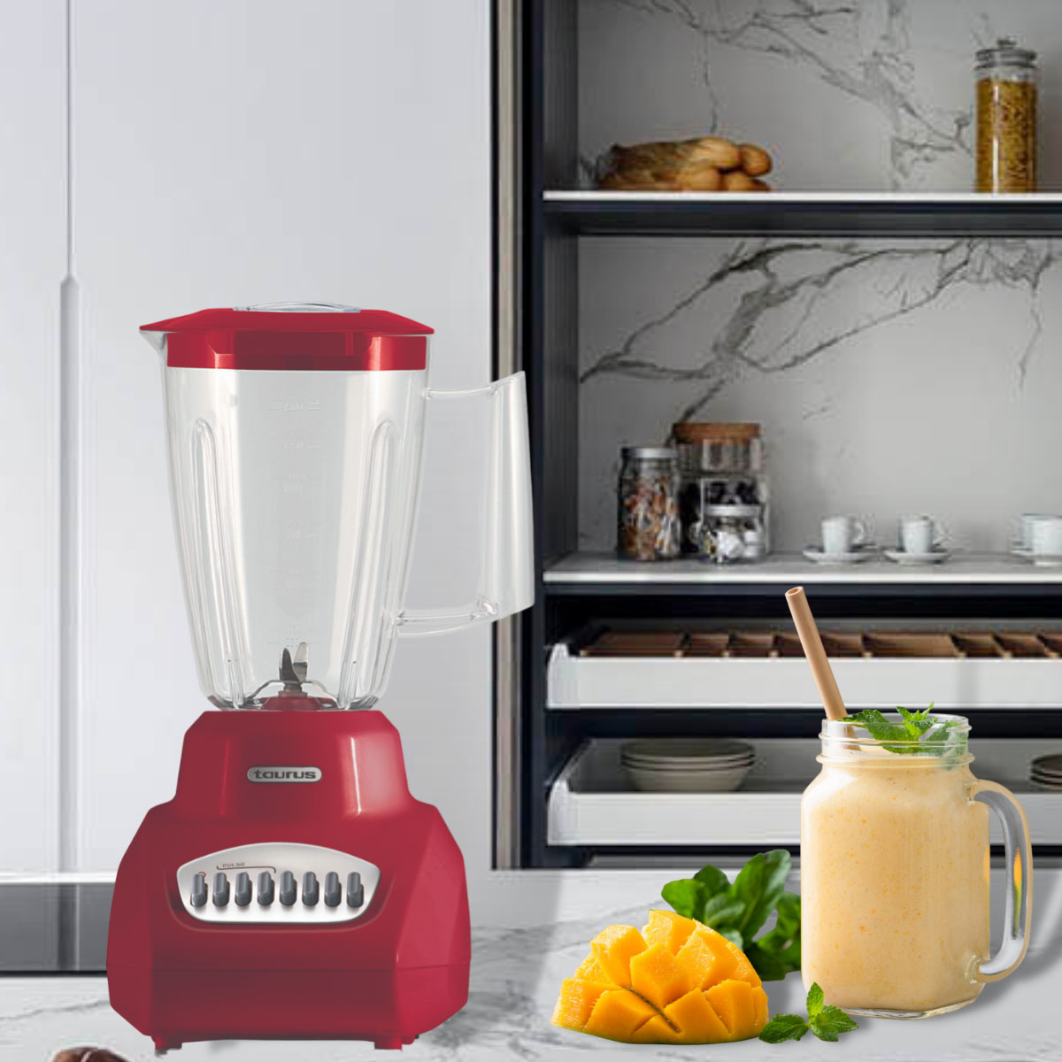LICUADORA ROJA 7 VEL TAURUS GRANADA