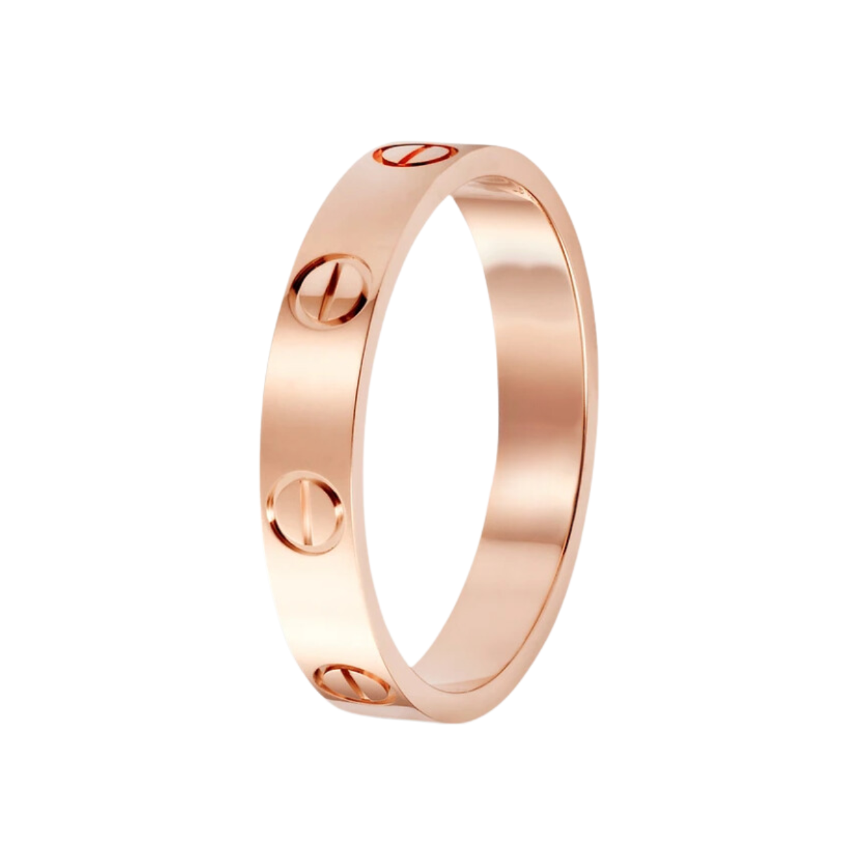 Anillo Talla #6 Acero Inoxidable Oro Rosa Mujer Moda
