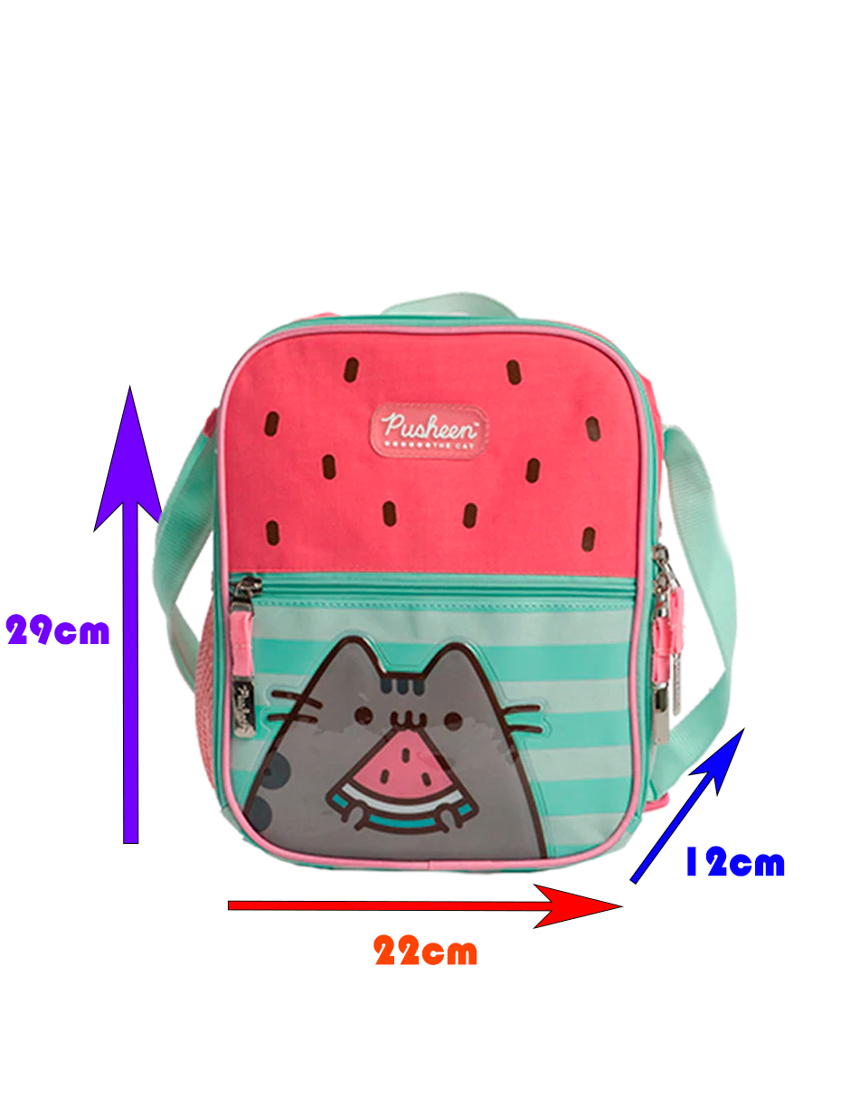 Lonchera Gato Pusheen The Cat Sandia Roja Kawaii