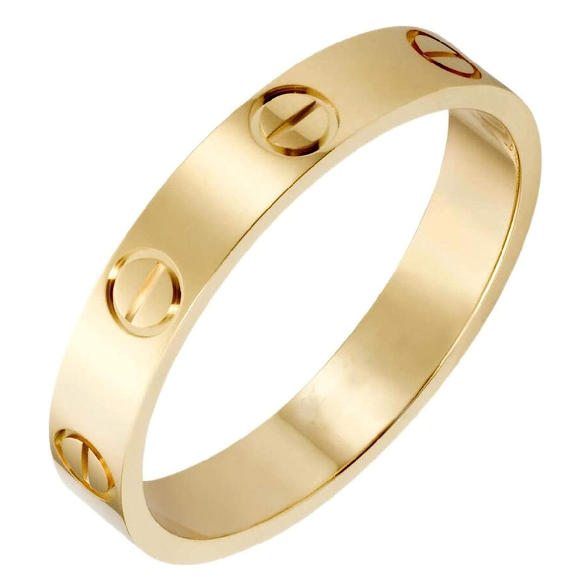 Anillo Talla #6 Acero Inoxidable Dorado Mujer Moda