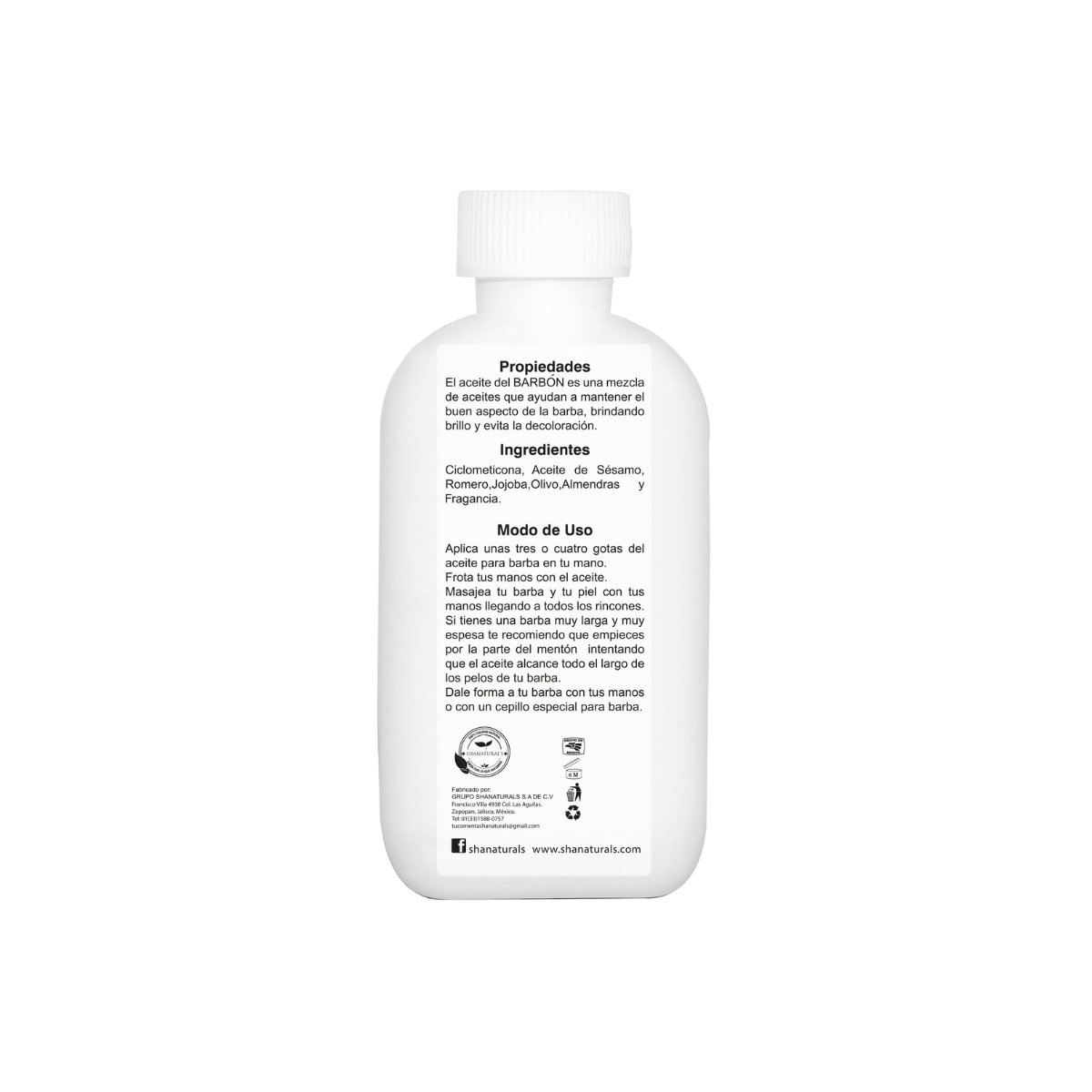 Aceite Del Barbón 60 ml Shanatural's