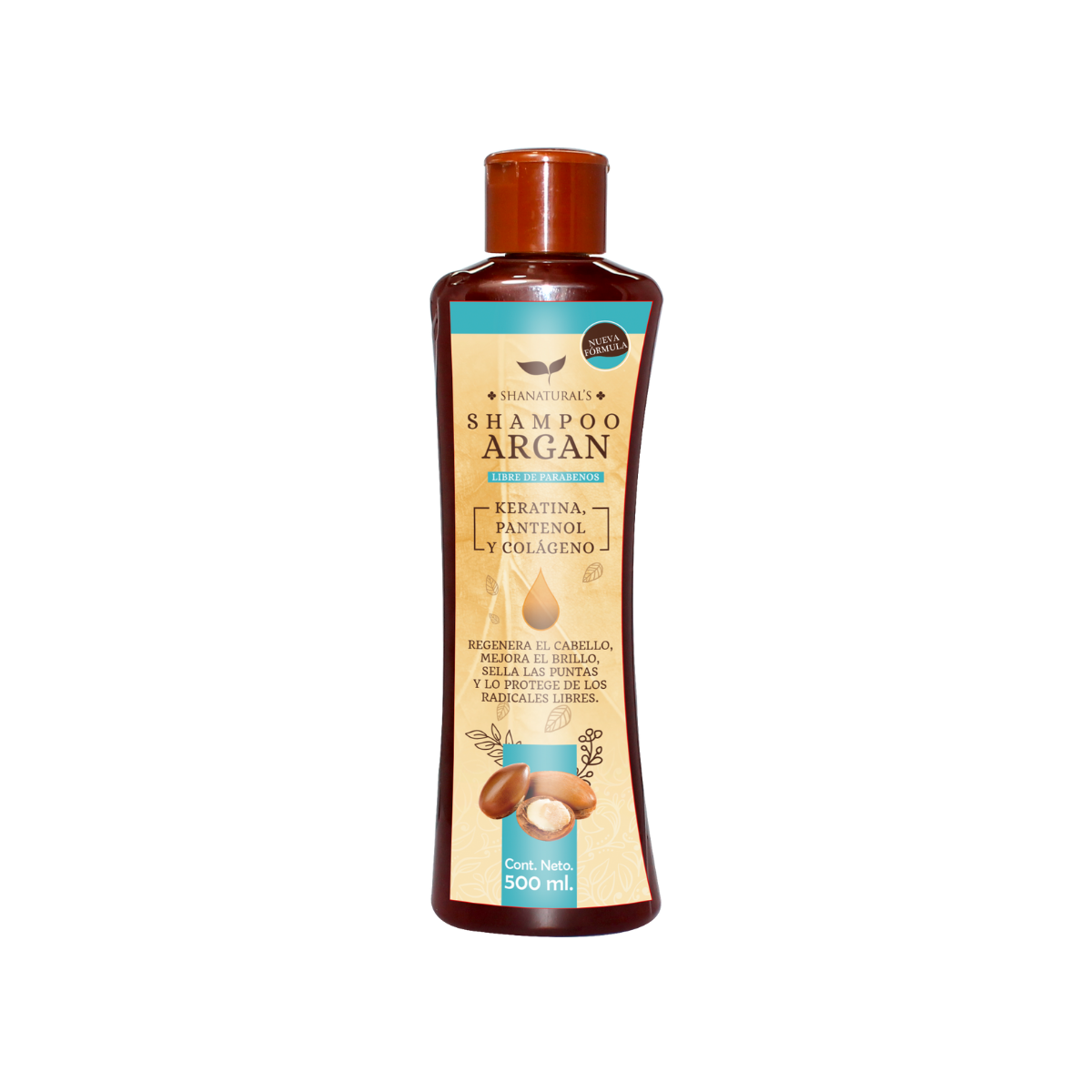 Shampoo Argán 500 ml Shanatural's