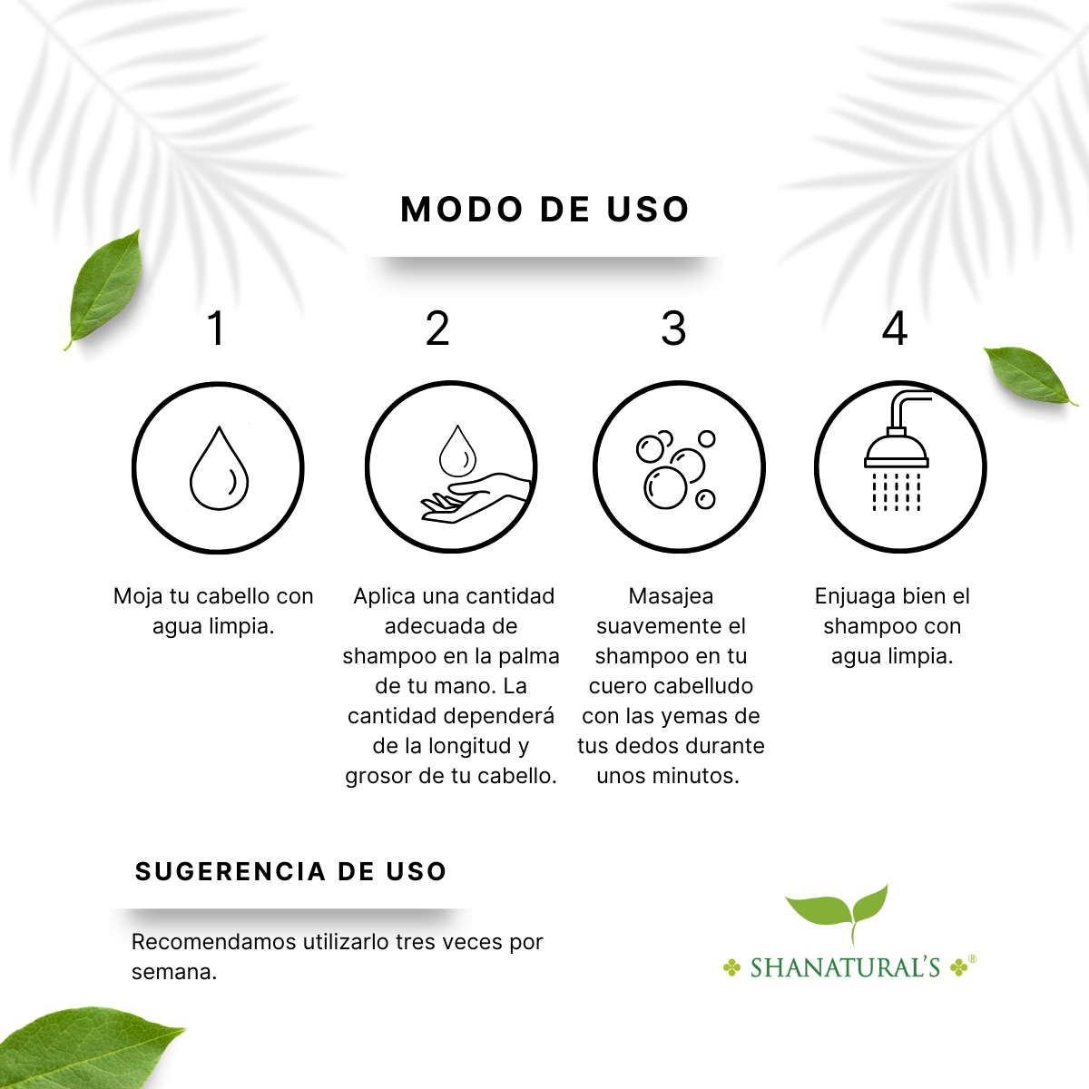 Shampoo Carbón Detox 500 ml Shanatural's