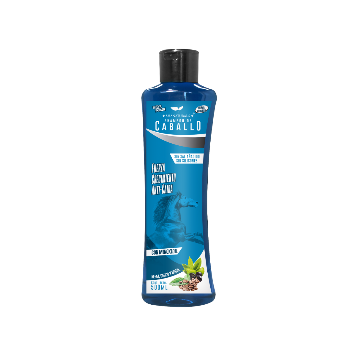 SHAMPOO CABALLO SHANATURALS AZUL 500ML