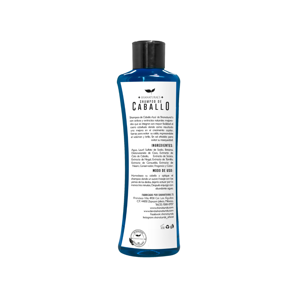 SHAMPOO CABALLO SHANATURALS AZUL 500ML