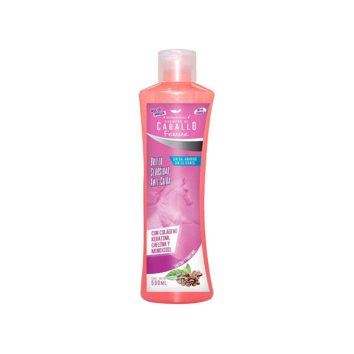 Shampoo Caballo Rosa Femme 500 ml Shanatural's