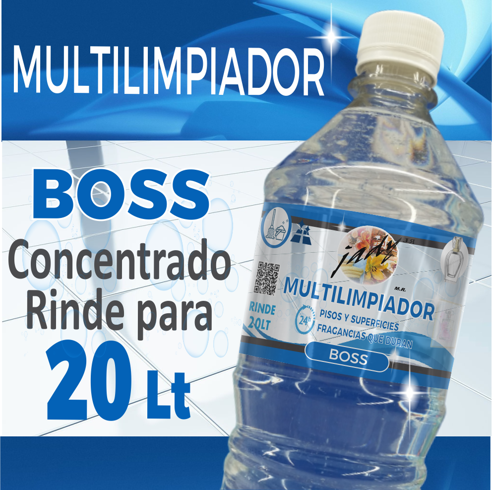 Limpia pisos liquido multiusos Concentrado para 20 litros Hugo boss Plim06