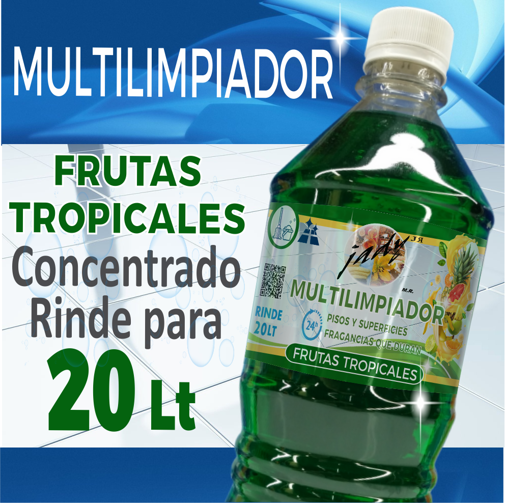 Limpia pisos liquido multiusos Concentrado para 20 litros Frutas tropicales Plim06