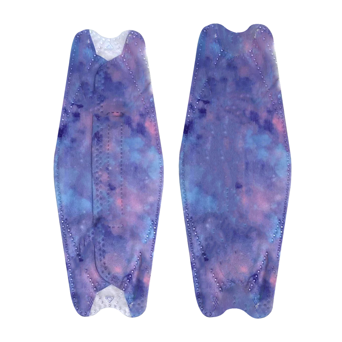 Cubrebocas Kf94 Mascarillas 3d Colores 10pzs Filtración 94% Difuminado Morado