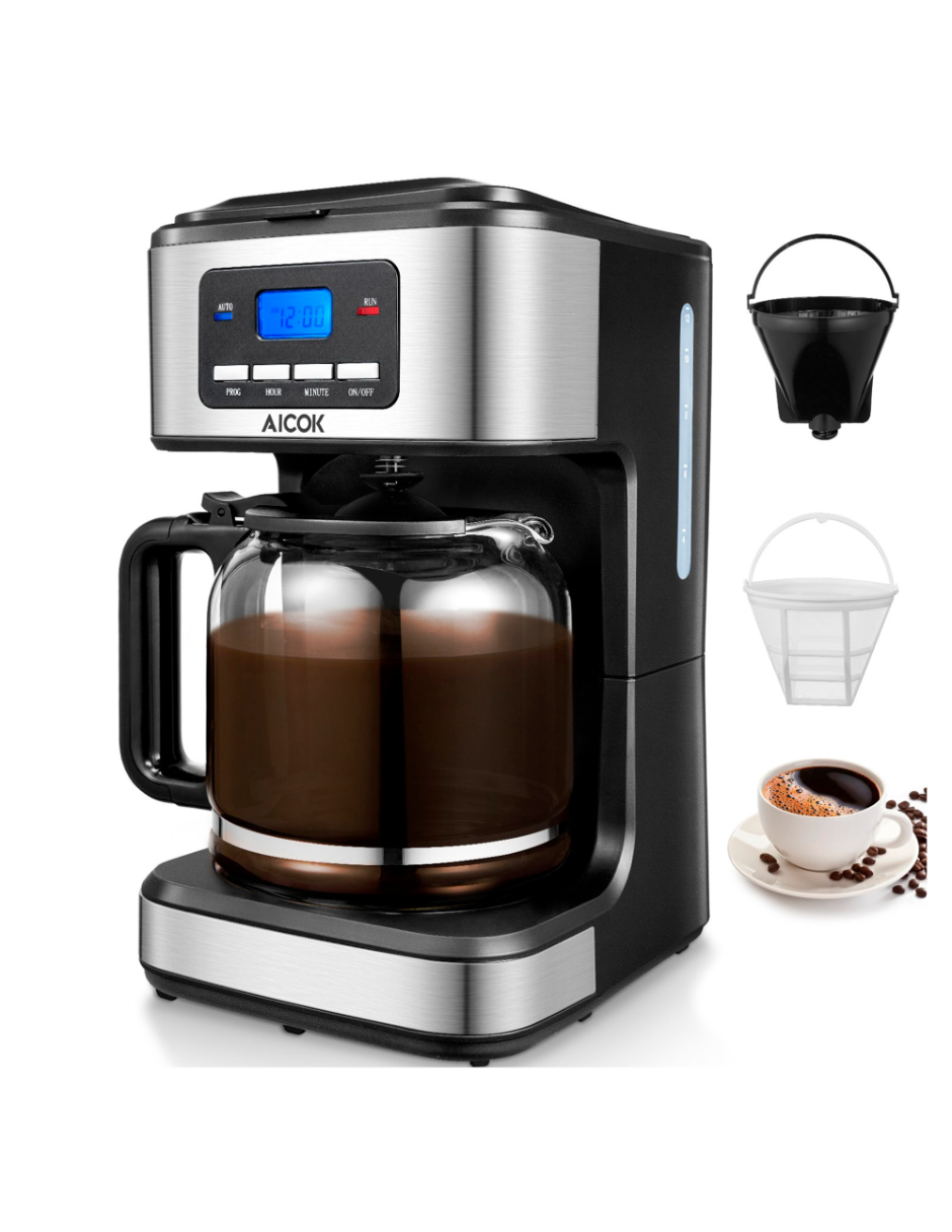 Cafetera 12 Tazas Aicok Gratis Destapador Electrico De Botellas De Vino