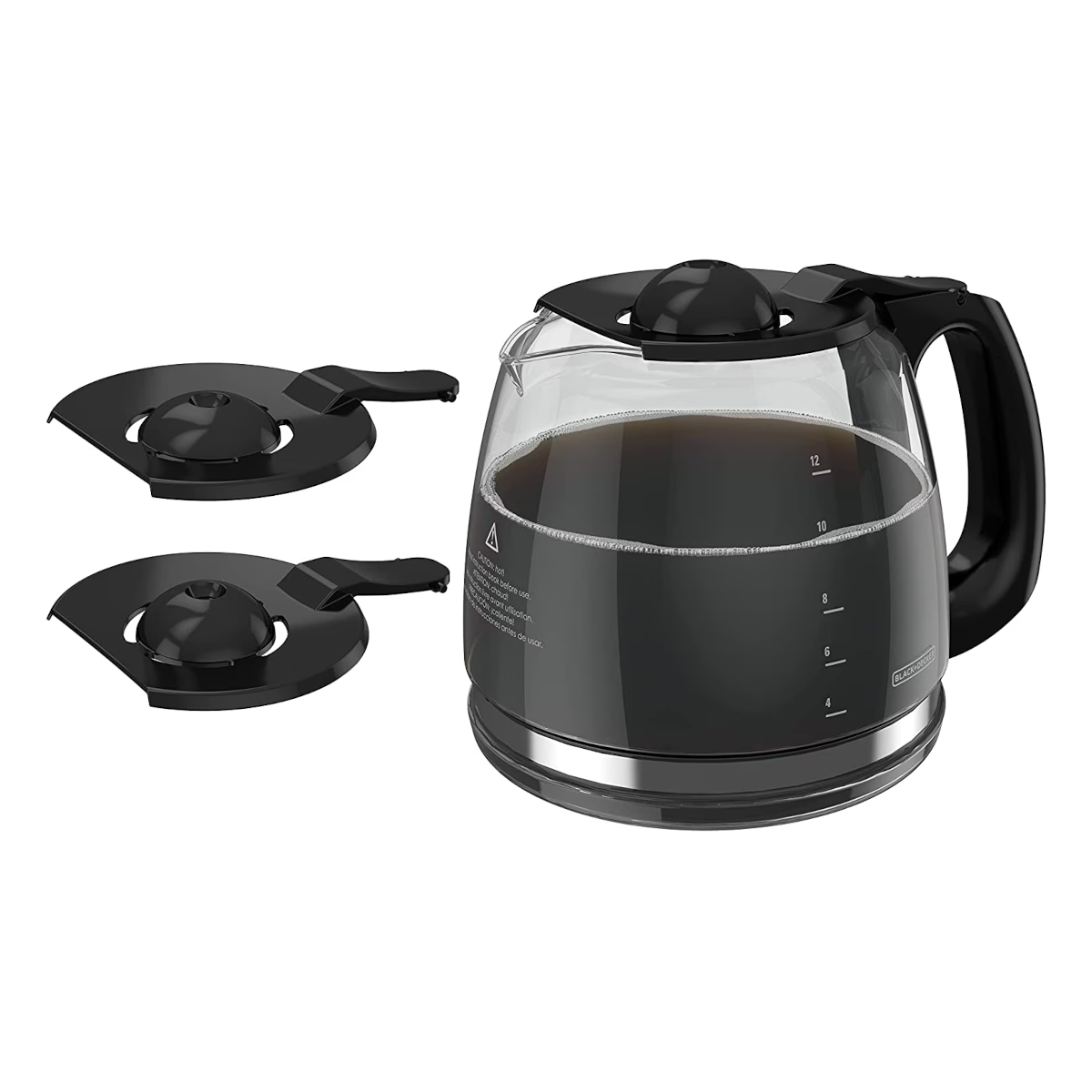 Black + Decker GC3000B: Jarra de Repuesto de Vidrio Duralife para Cafeteras - Compatible con Modelos de 12 Tazas
