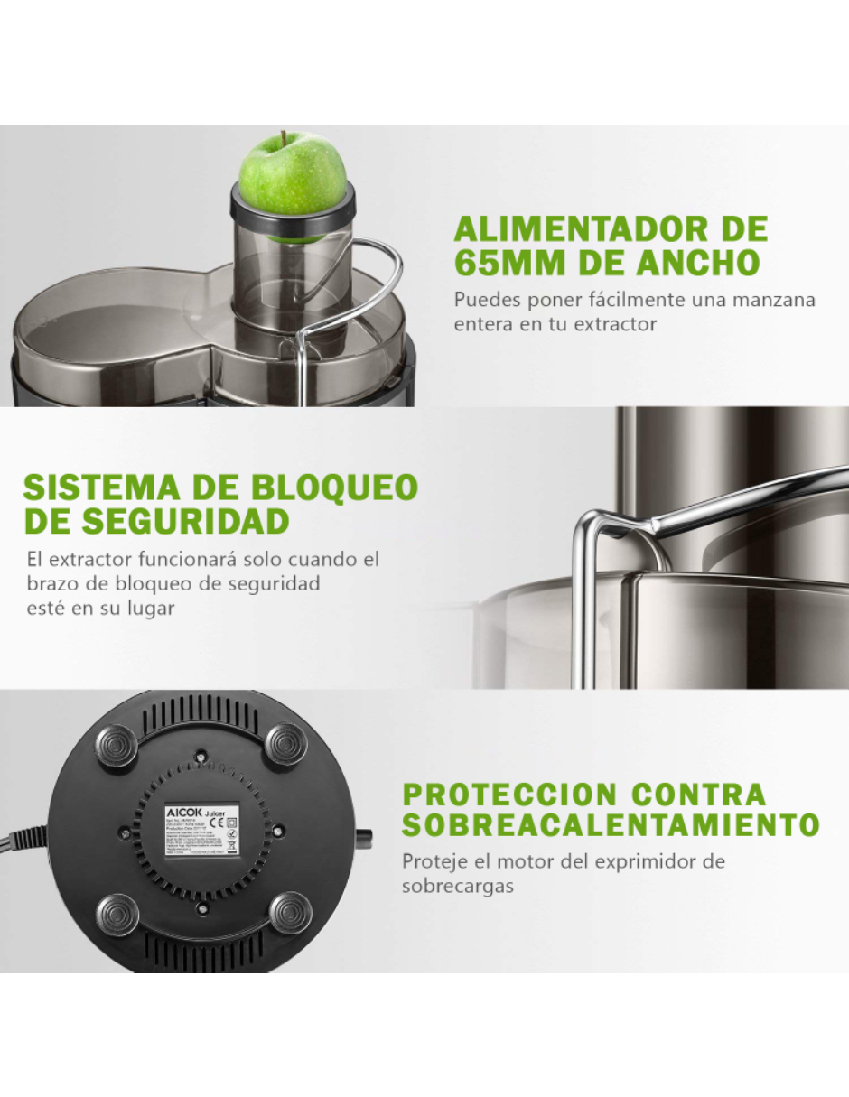 Extractor De Jugos Aicok Gratis Destapador Electrico De Botellas De Vino