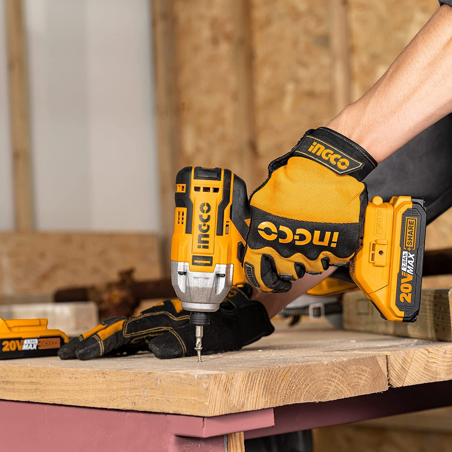 Atornillador De Impacto Inalámbrico 20 V Ingco Brushless