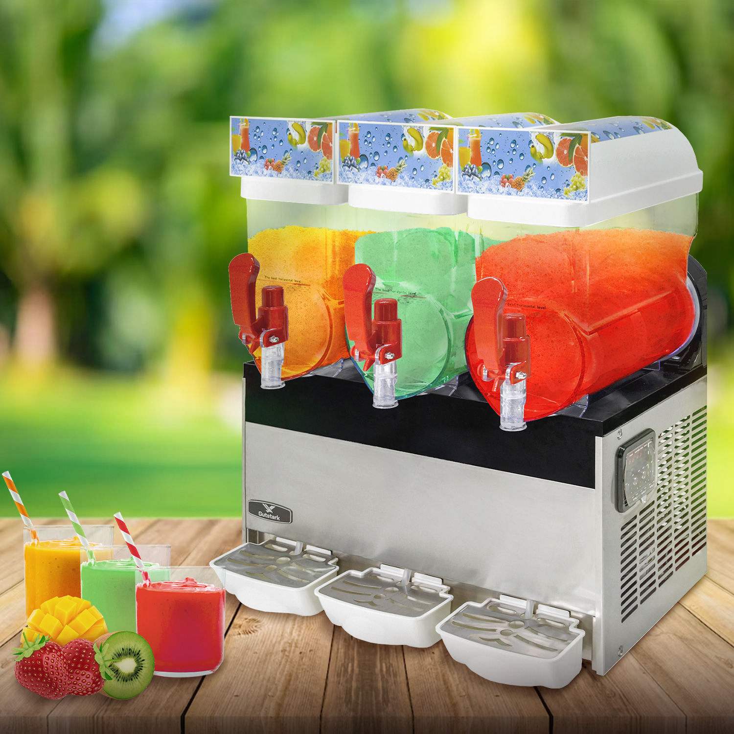 Maquina Frappe Smoothies Raspado 45 Litros Industrial 