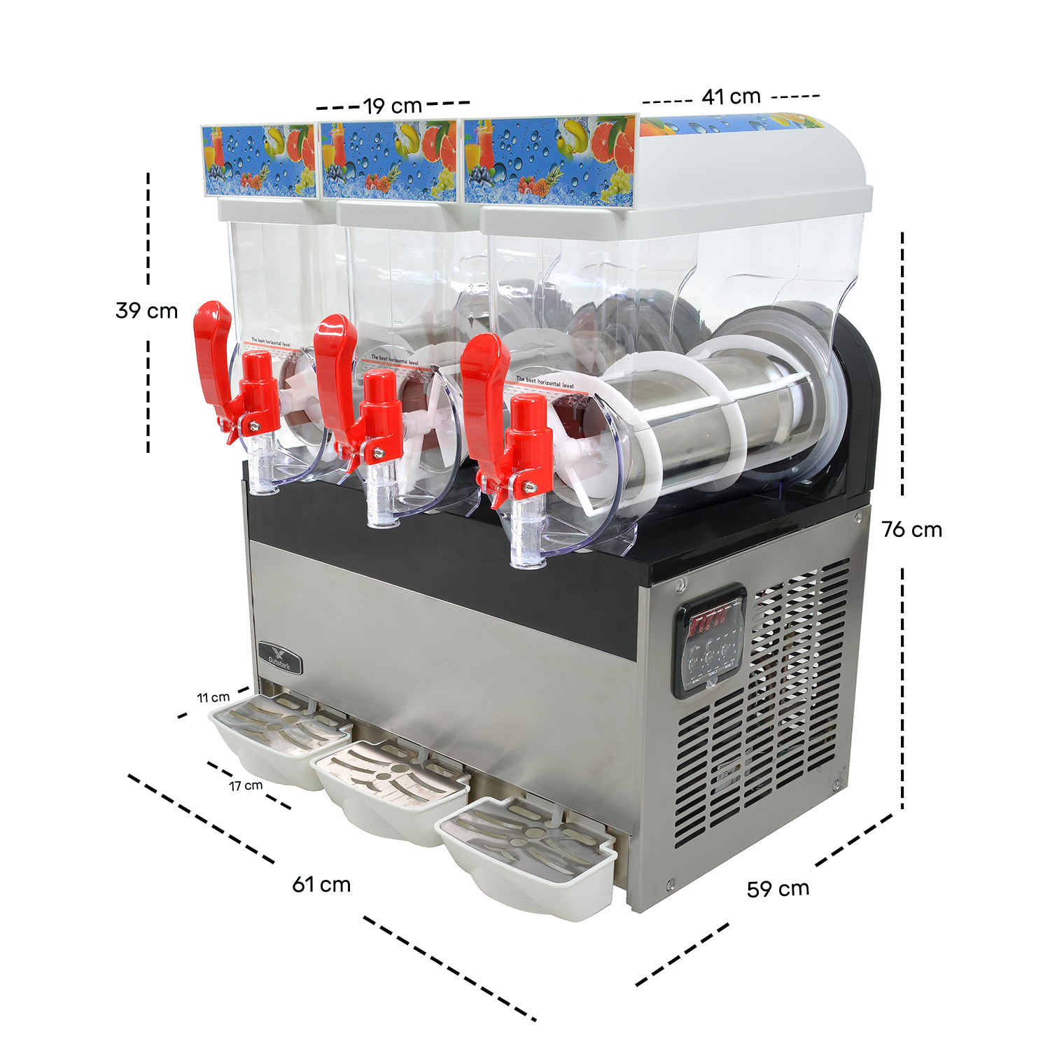 Maquina Frappe Smoothies Raspado 45 Litros Industrial 