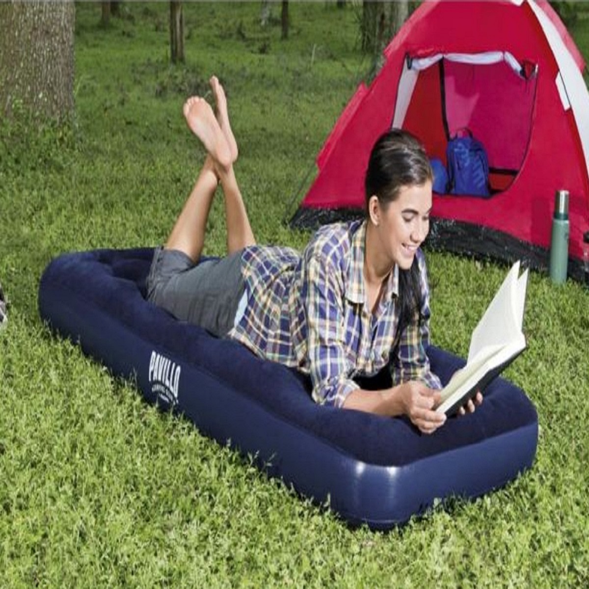 Colchón Inflable Pavillo 73" x 30" x 8.75"/1.85m x 76cm x 22cm Airbed Jr.Twin Bestway