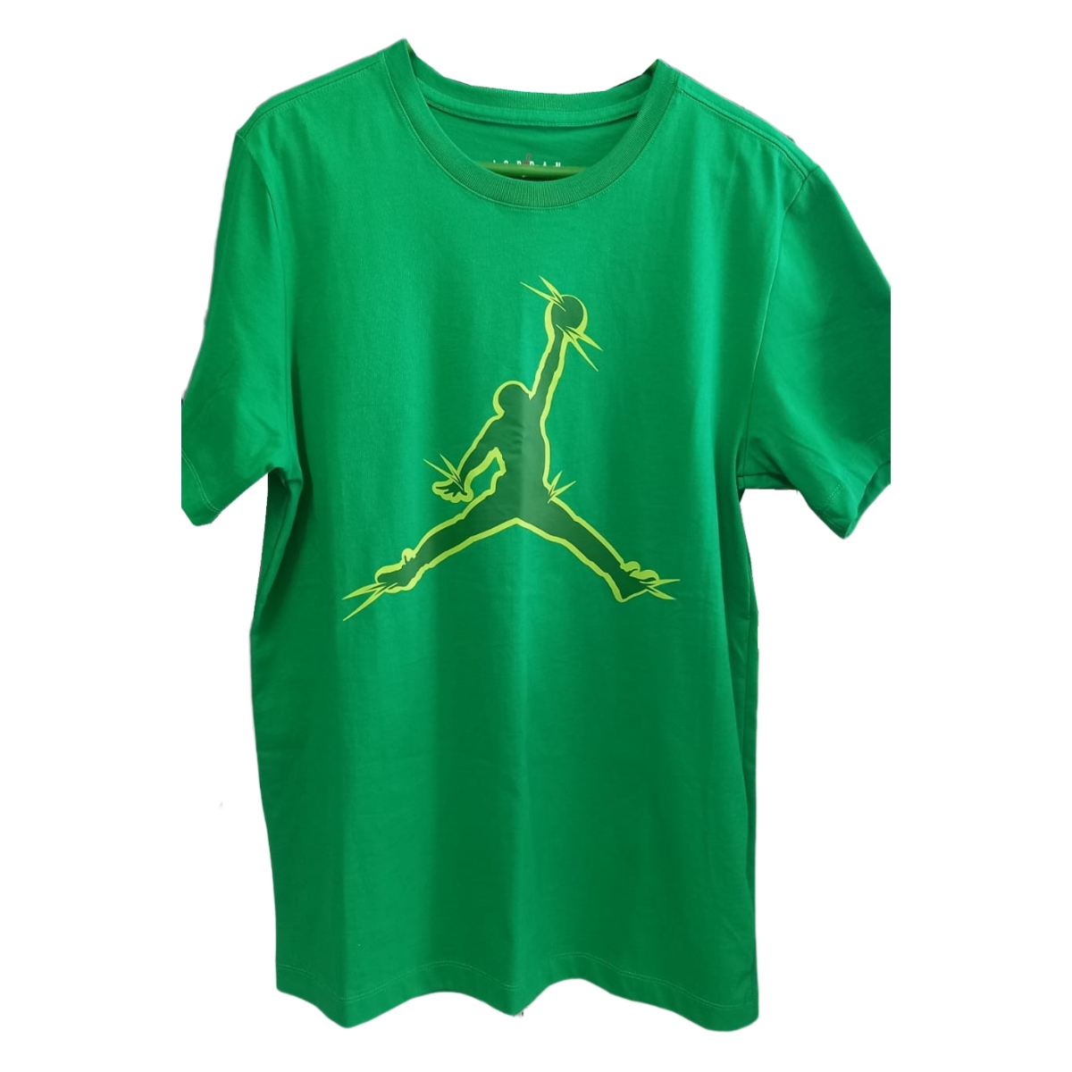 Playera Casual Nike Air Jordan verde D24021-310 hombre