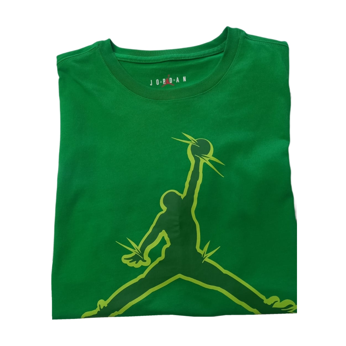 Playera Casual Nike Air Jordan verde D24021-310 hombre