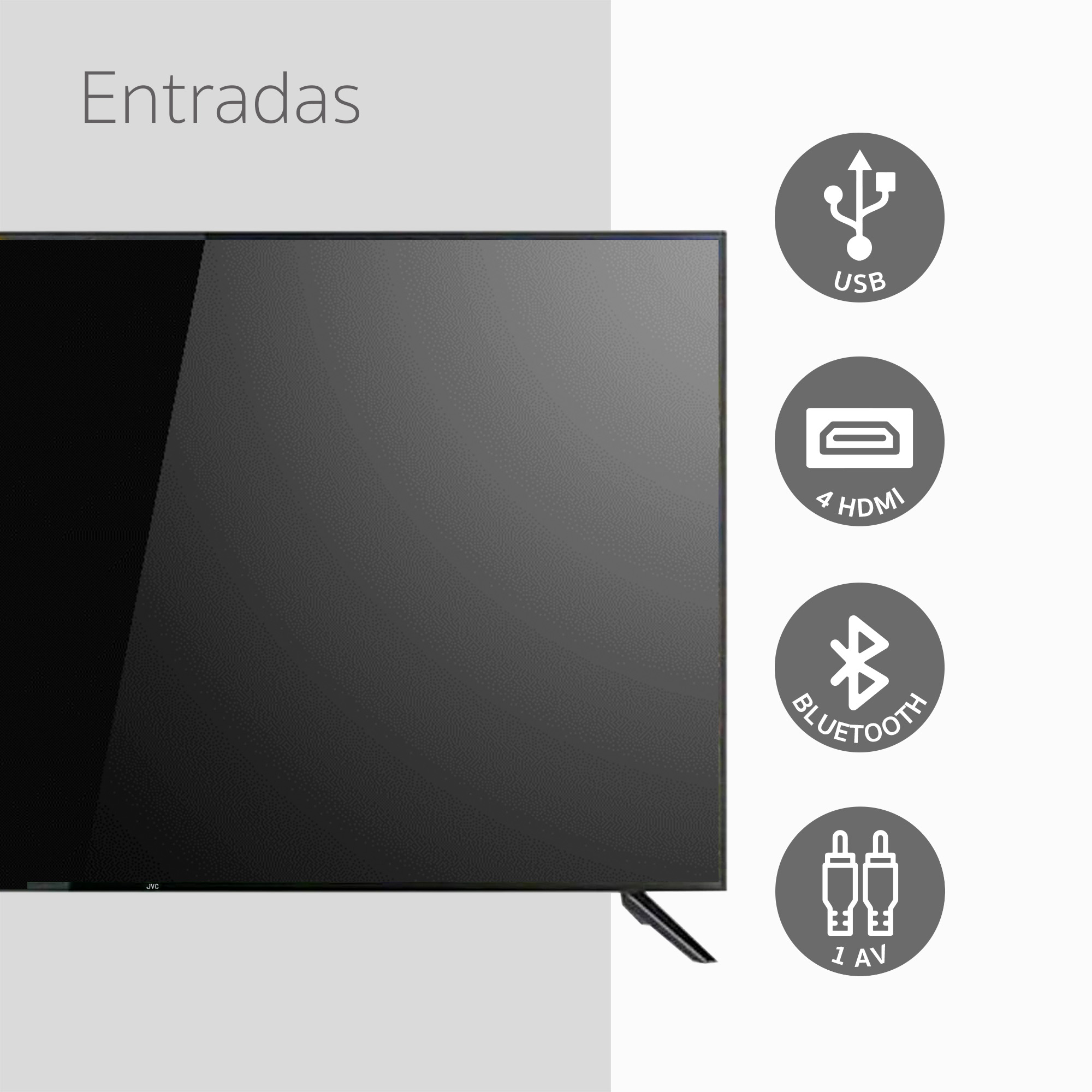 Smart Tv de 49 pulgadas 4K Ultra Hd Led de JVC